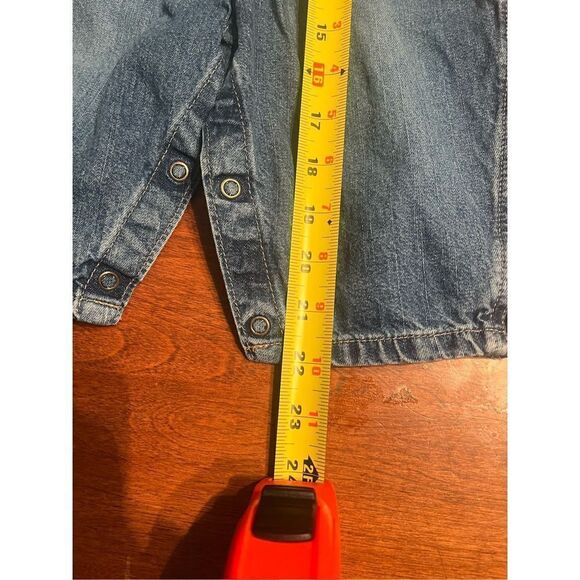 OshKosh BGosh Large Overalls Pleated Waist Blue Label - Picture 2 of 5